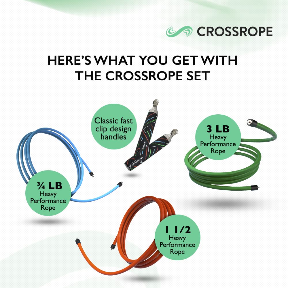 Amazon | Crossrope ヘビーパフォーマンスセット 0.75ポンド 1.5ポンド